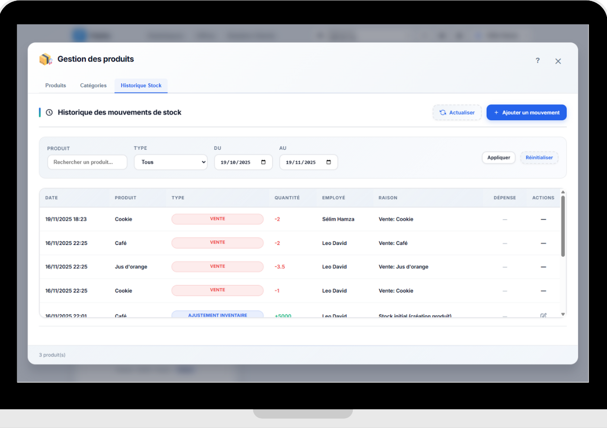 Gestion de stock - Alertes